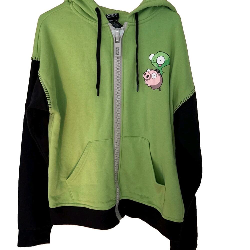 Invader Zim GIR cosplay hoodie jacket top Size LG official licensed